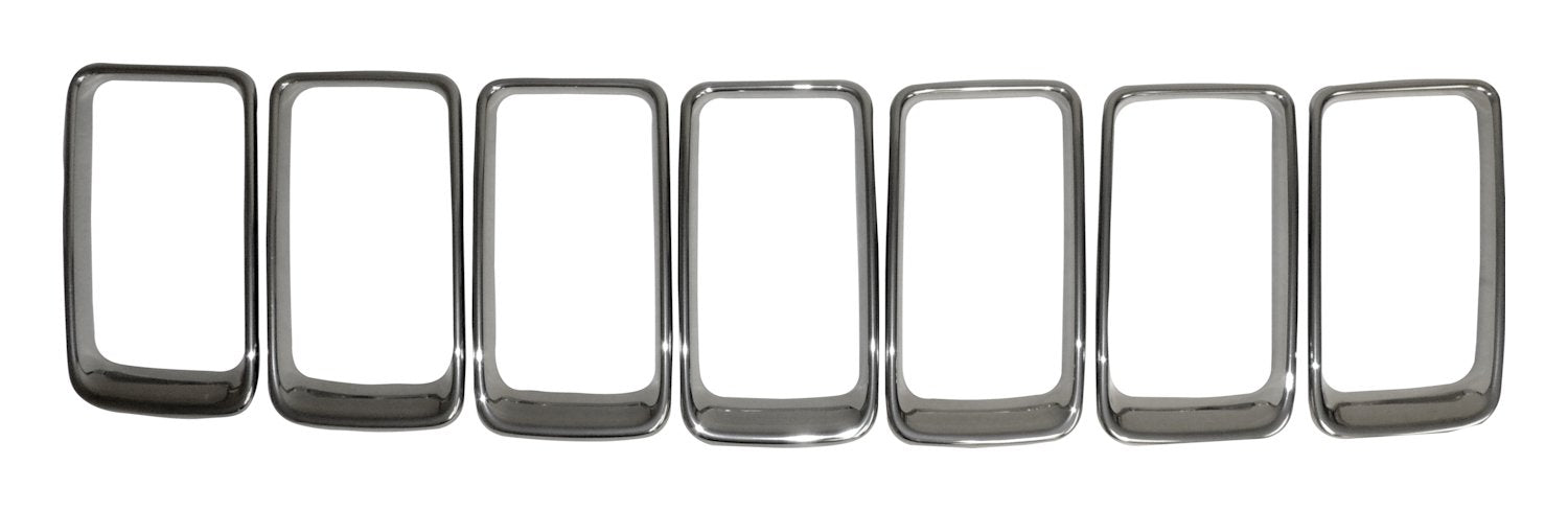 Brushed Platinum Grille Insert Set for 2015-2016 Jeep WK Grand Cherokee Crown Automotive