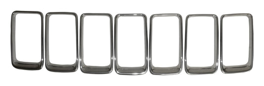 Brushed Platinum Grille Insert Set for 2015-2016 Jeep WK Grand Cherokee Crown Automotive