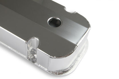Fabricated Aluminum Valve Covers with Breather Holes Short Bolt Fits 1965-2000 Chevrolet 396-454 Big Block Mr Gasket-2