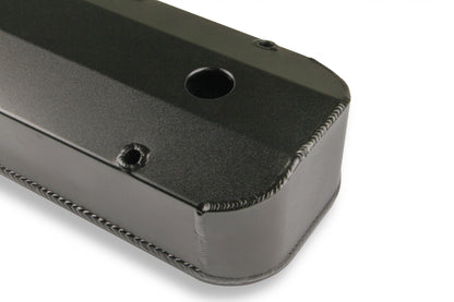 Fabricated Aluminum Valve Covers Black Finish Fits 1965-2000 Chevrolet 396-454 Tall Bolt BBC Mr Gasket-2
