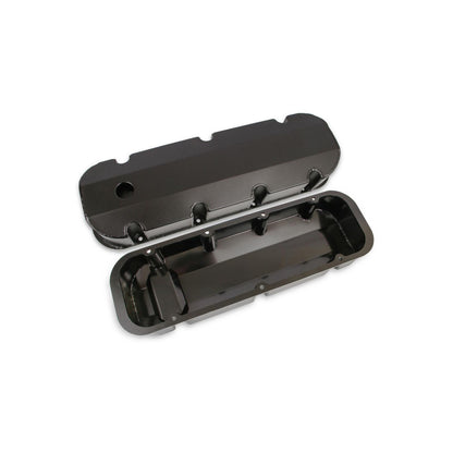 Fabricated Aluminum Valve Covers Black Finish Fits 1965-2000 Chevrolet 396-454 Short Bolt BBC Mr Gasket-3