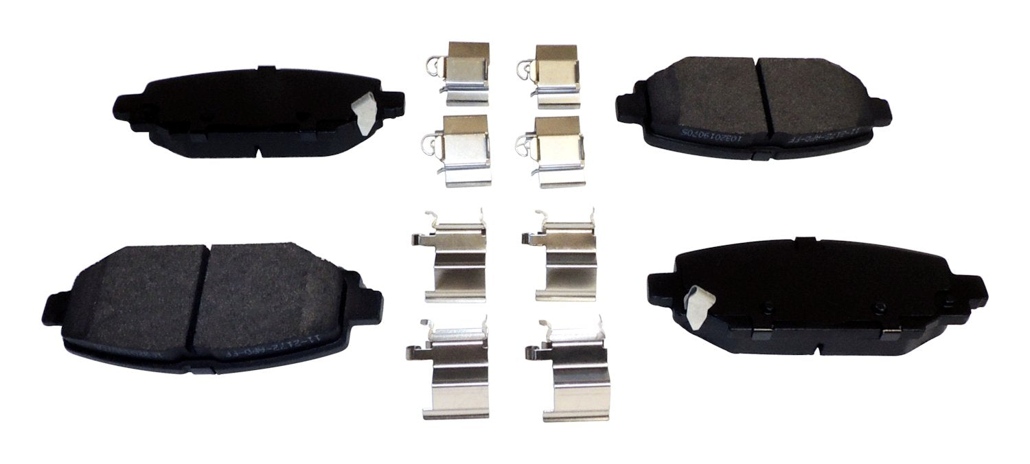Rear Brake Pad Set for 2018-2020 Jeep JL Wrangler w/ 12.9 Inch Rear Brake Rotors Crown Automotive