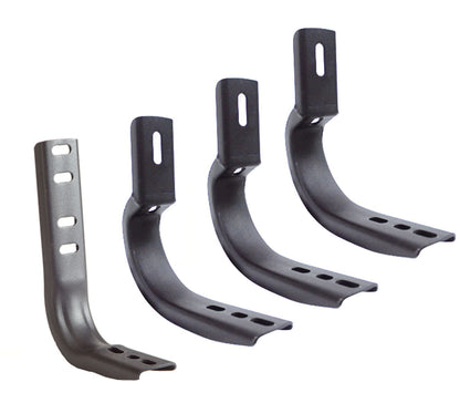 OE Xtreme Wheel to Wheel Side Steps Mounting Brackets Only Black Powder Coat 2011-2013 Silverado/Sierra 2500 HD Go Rhino-1