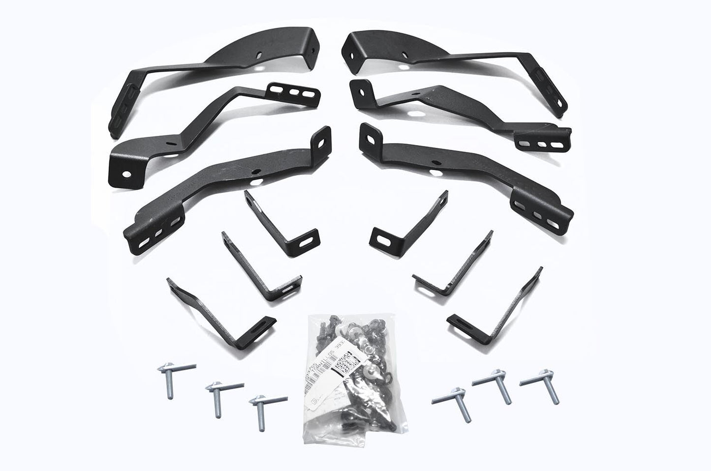 OE Xtreme Side Steps Mounting Brackets Only Textured Black 2015-2018 Silverado/Sierra 2500 HD/3500 HD Go Rhino