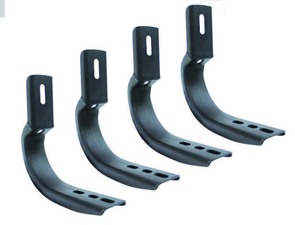 OE Xtreme Side Steps Mounting Brackets Only Textured Black 2007-2018 Silverado/Sierra 1500/2500 HD Go Rhino-1