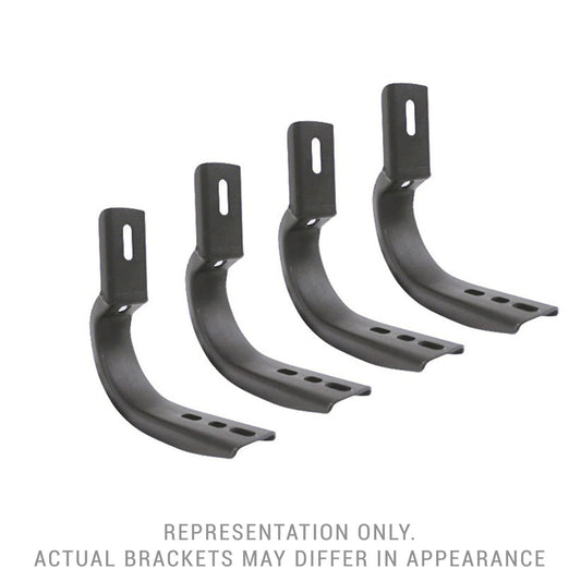 OE Xtreme Side Steps Mounting Brackets Only Textured Black 2019-2026 Sierra 1500 2020-2025 Silverado/Sierra 2500 HD Go Rhino
