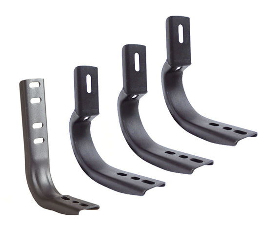 OE Xtreme Wheel to Wheel Side Steps Mounting Brackets Only Black Powder Coat 2010-20125 Dodge Ram 2500/3500 Go Rhino-1