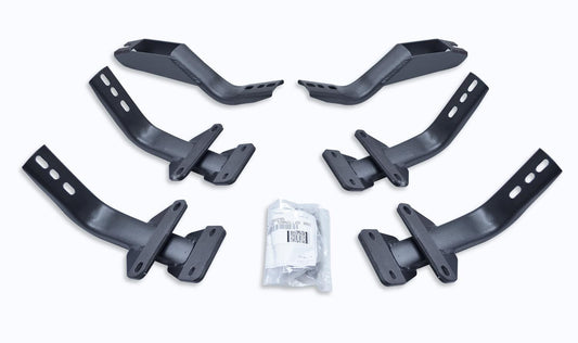OE Xtreme Side Steps Mounting Brackets Only Textured Black 2015-2026 Ford F-150 Go Rhino