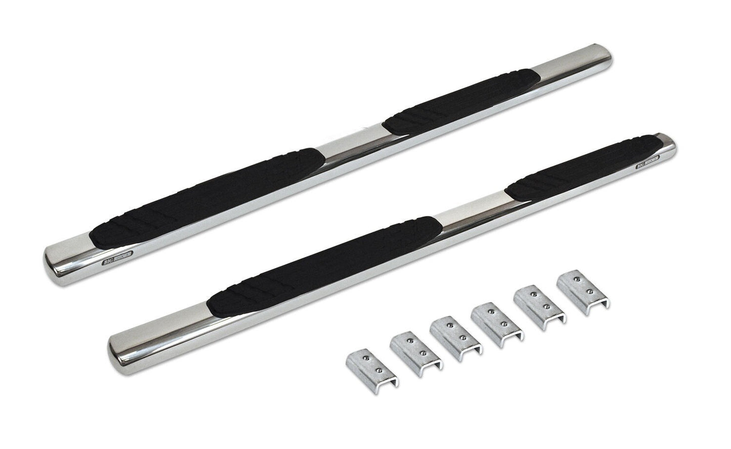 4 Inch OE Xtreme SideSteps With Mounting Bracket Kit Polished Stainless Steel 2019-2026 Silverado/Sierra 1500/2500 HD Go Rhino-4