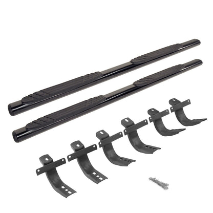 4 Inch OE Xtreme SideSteps With Mounting Bracket Kit Textured Black 2021-2025 Ford Bronco Go Rhino