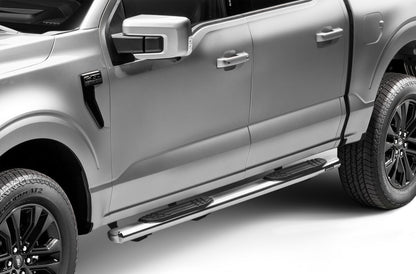 4 Inch OE Xtreme SideSteps With Mounting Bracket Kit Polished Stainless Steel 2015-2026 Ford F-150/ F-250/F-350 Go Rhino-6