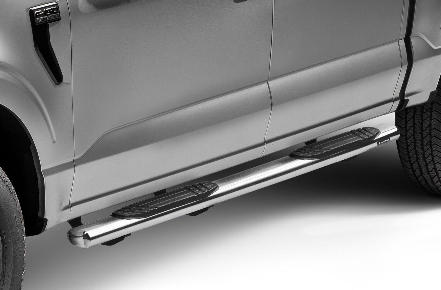 4 Inch OE Xtreme SideSteps With Mounting Bracket Kit Polished Stainless Steel 2015-2026 Ford F-150/ F-250/F-350 Go Rhino-9