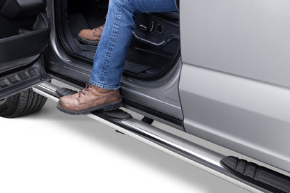 4 Inch OE Xtreme SideSteps With Mounting Bracket Kit Polished Stainless Steel 2015-2026 Ford F-150/ F-250/F-350 Go Rhino-10