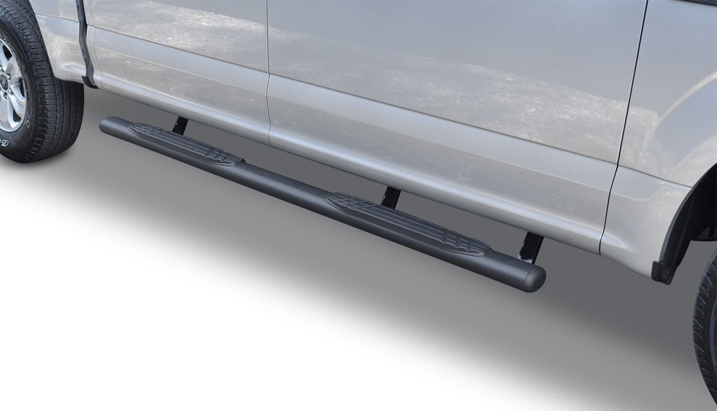 4 Inch OE Xtreme SideSteps With Mounting Bracket Kit Textured Black 2015-2026 Ford F-150/ F-250/F-350 Go Rhino-1