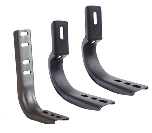 OE Xtreme Side Steps Mounting Brackets Only Textured Black 2005-2023 Toyota Tacoma Go Rhino