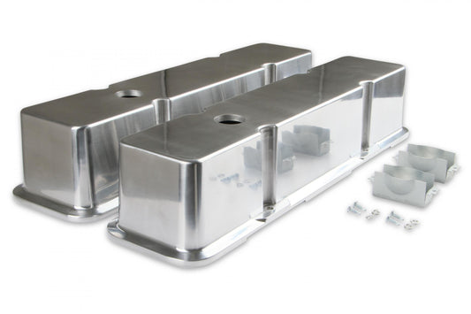 Aluminum Tall-Style Valve Covers Polished Fits 1960-1986 Chevrolet 262-400 Gen I Small Block Mr Gasket
