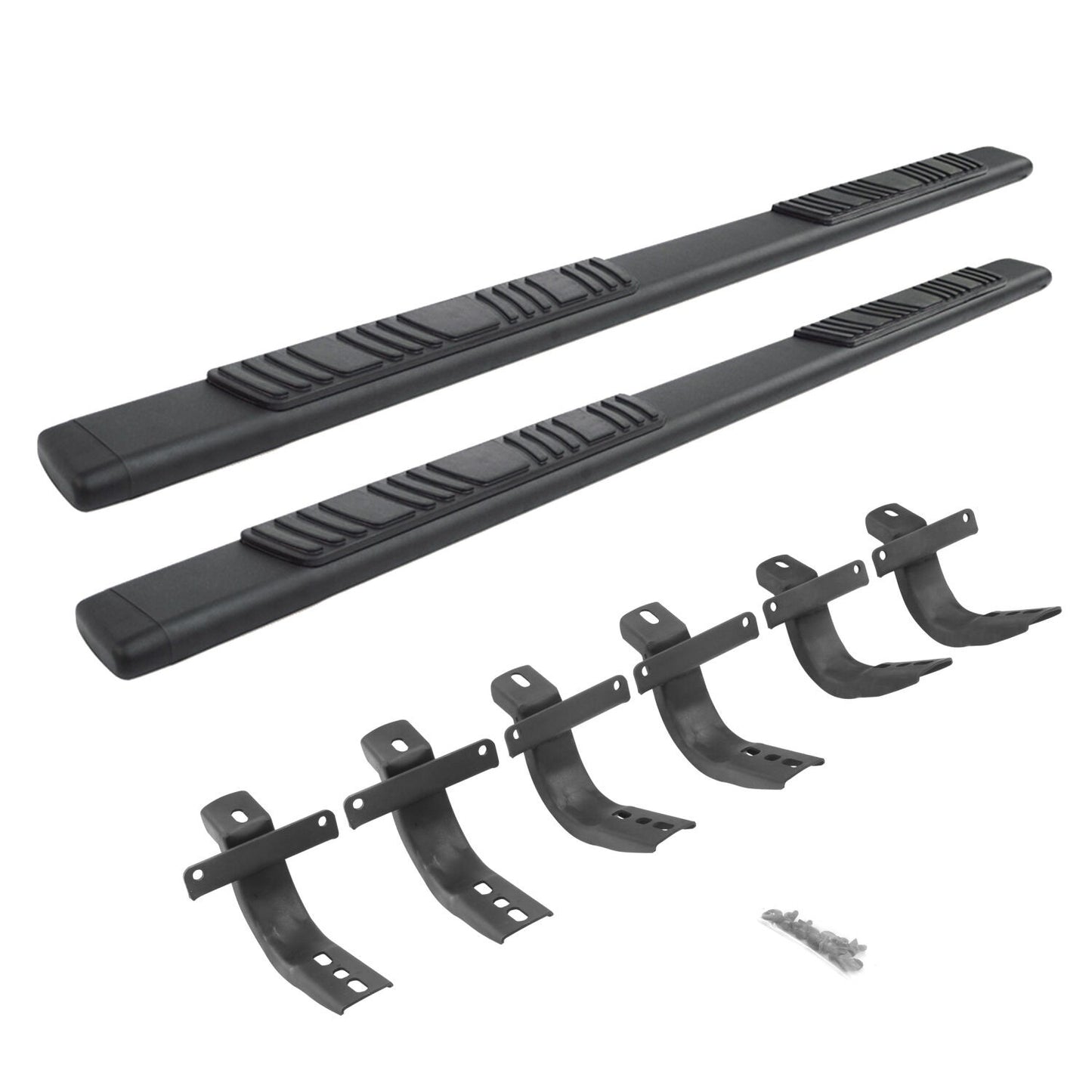 5 Inch OE Xtreme Low Profile SideSteps With Mounting Bracket Kit Textured Black 2021-2025 Ford Bronco Go Rhino