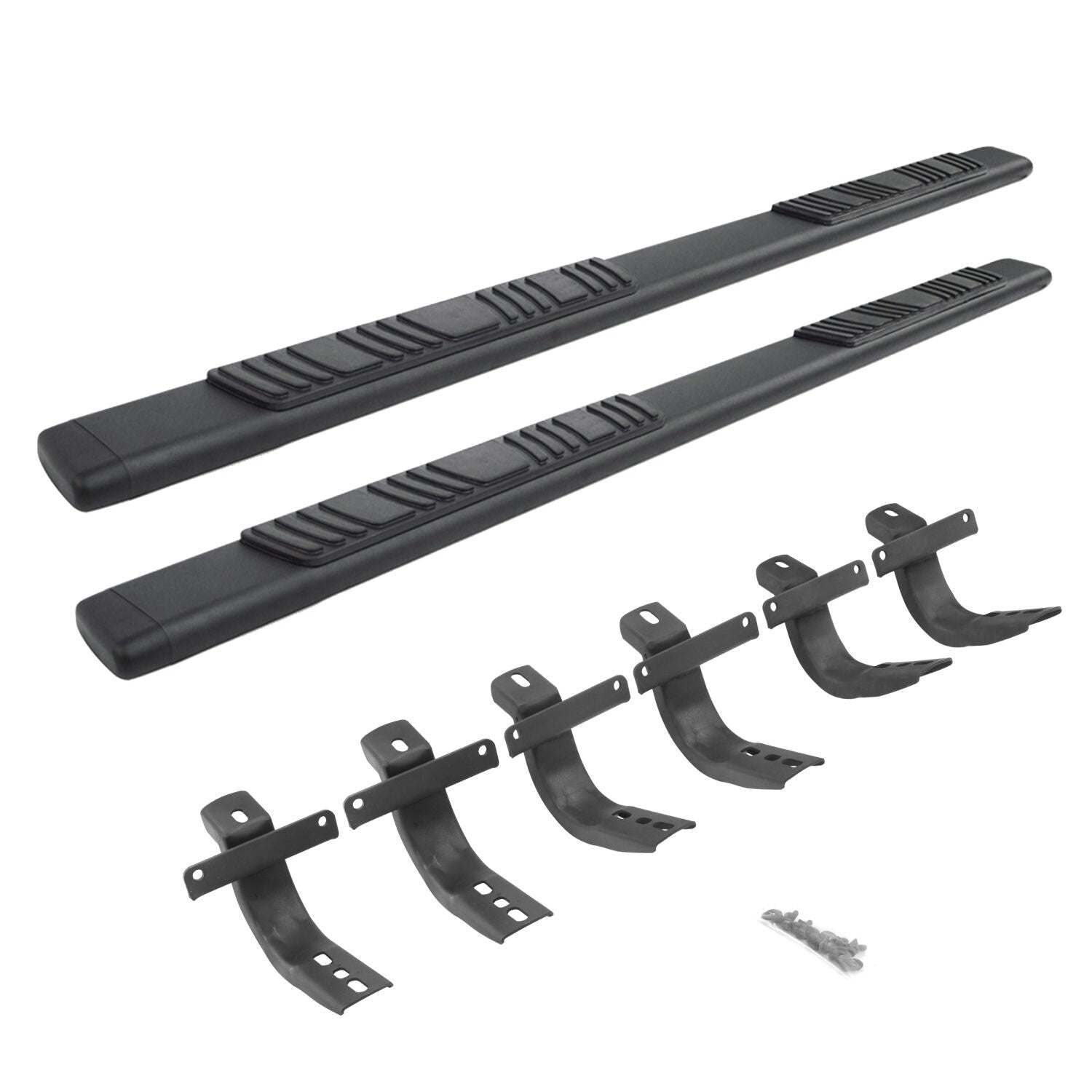 5 Inch OE Xtreme Low Profile SideSteps With Mounting Bracket Kit Textured Black 2021-2025 Ford Bronco Go Rhino
