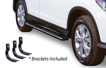 5 Inch OE Xtreme Low Profile Side Steps w Mounting Brackets Kit Black Powder Coat Black 2011-2019 Ford Explorer Go Rhino-1