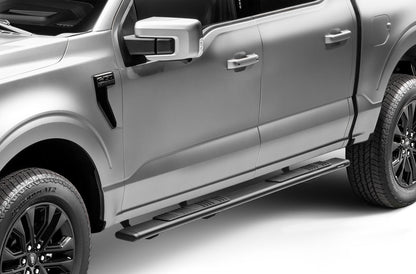 5 Inch OE Xtreme Low Profile SideSteps With Mounting Bracket Kit Textured Black 2015-2026 Ford F-150/ F-250/F-350 2 Door Go Rhino-3