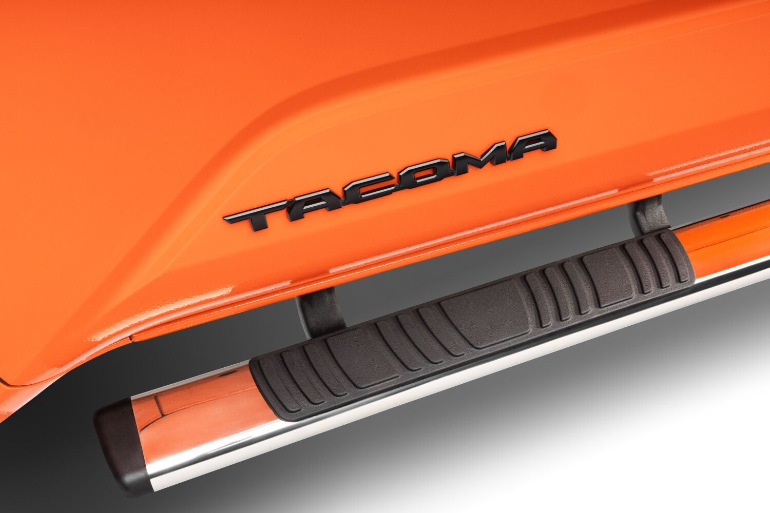 5 Inch OE Xtreme Low Profile Side Steps with Mounting Brackets Kit Polished Stainless Steel 2024-2026 Toyota Tacoma Go Rhino-2