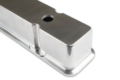 Aluminum Tall-Style Valve Covers Polished Fits 1960-1986 Chevrolet 262-400 Gen I Small Block Mr Gasket-2