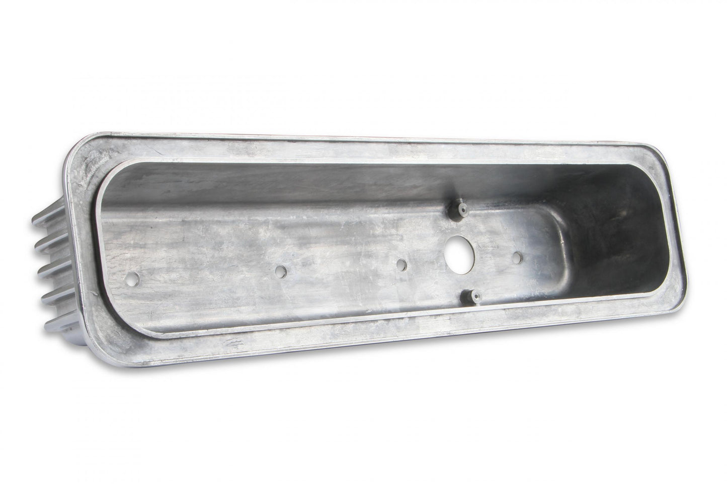 Cast Aluminum Ball Milled Center Bolt Valve Covers Polished Fits 1987-1997 Chevrolet 305/350 Small Block Mr Gasket-1