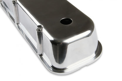 Cast Aluminum Tall Valve Covers Polished Fits 1965-2000 Chevrolet 396-454 Big Block Mr Gasket-2