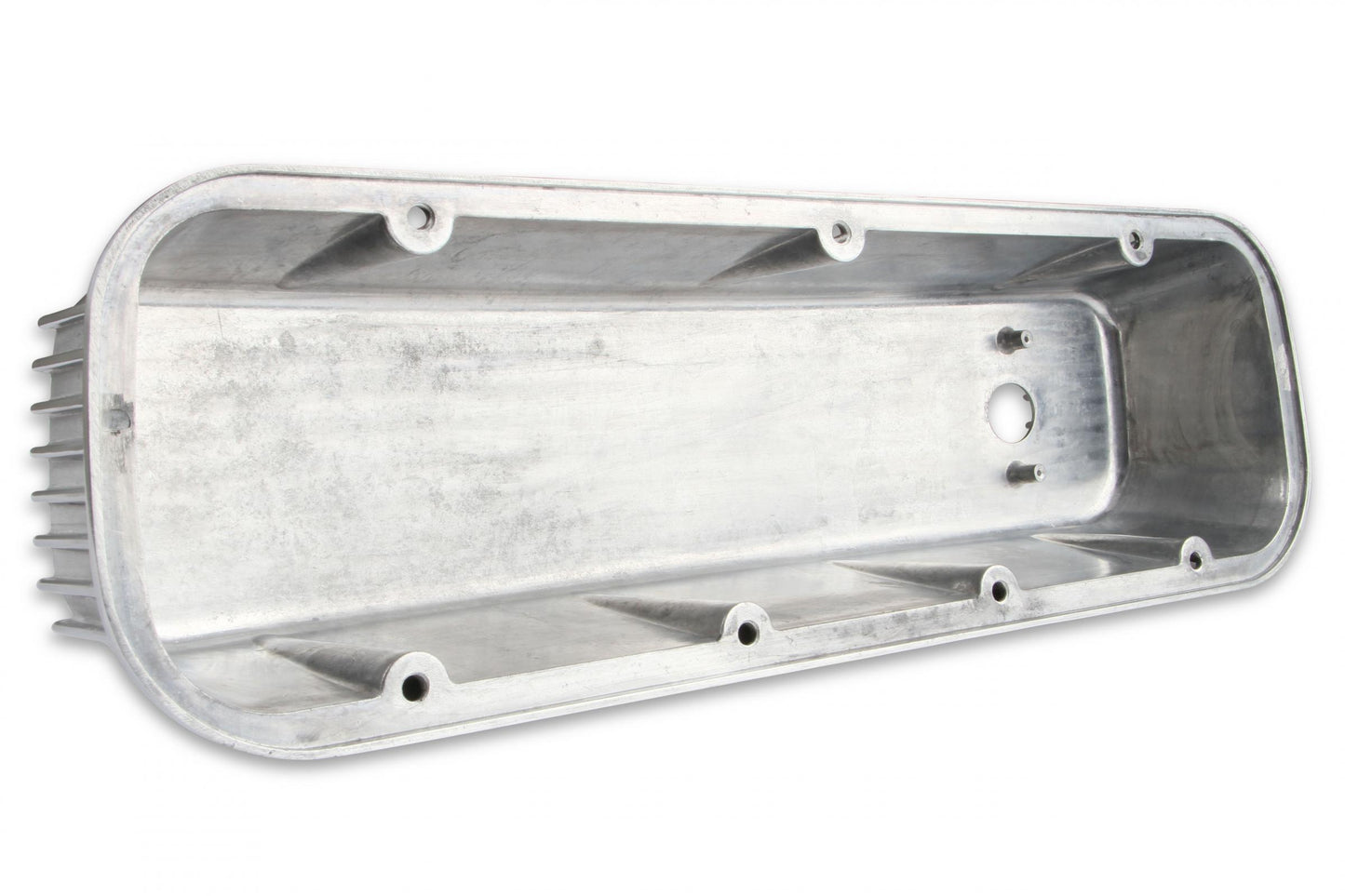 Cast Aluminum Tall Valve Covers Polished Finned Fits 1965-2000 Chevrolet 396-454 Big Block Mr Gasket-1