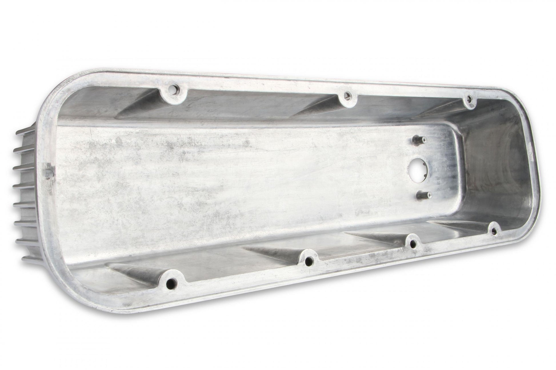 Cast Aluminum Tall Valve Covers Polished Finned Fits 1965-2000 Chevrolet 396-454 Big Block Mr Gasket-1