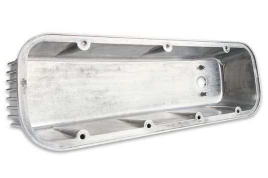 Cast Aluminum Tall Valve Covers Polished Finned Fits 1965-2000 Chevrolet 396-454 Big Block Mr Gasket-1