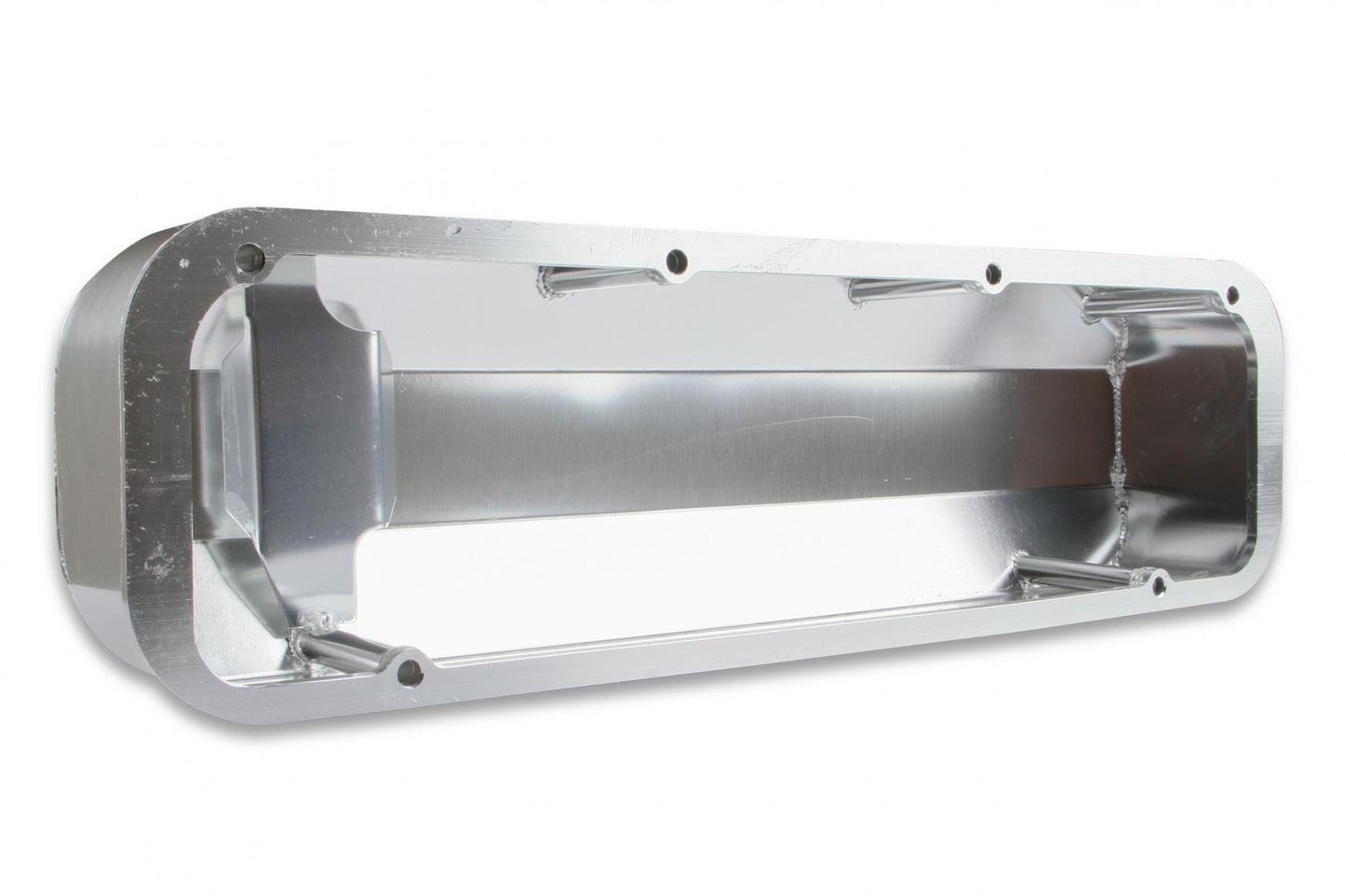 Fabricated Aluminum Valve Covers Silver Finish Fits 1964-1991 Chrysler 273-360 Small Block except Magnum Mr Gasket-1