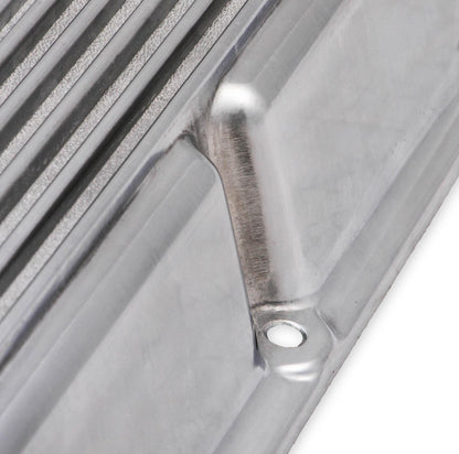 Cast Aluminum Valve Covers Pair Polished Fits 1962-1985 Ford 221-351W Small Block Mr Gasket-3