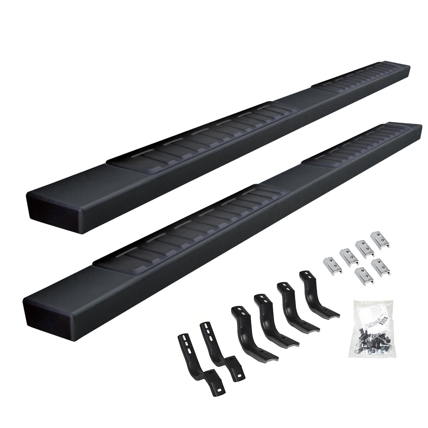 6 Inch OE Xtreme II SideSteps With Mounting Bracket Kit Textured Black 2019-2026 Ford Ranger Go Rhino-1