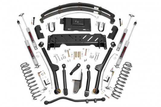 Rough Country 4.5 Inch Jeep Long Arm Suspension Lift System 84-01 XJ Cherokee-2.5L/4.0L Rough Country