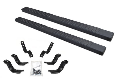 6 Inch OE Xtreme II SideSteps With Mounting Bracket Kit Textured Black 2015-2019 Silverado/Sierra 2500 HD Go Rhino