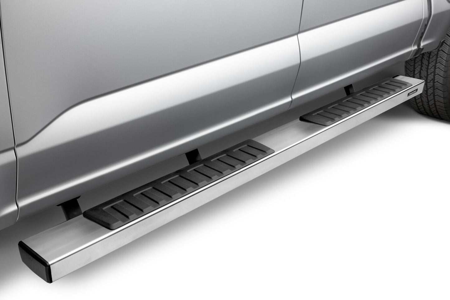 6 Inch OE Xtreme II SideSteps With Mounting Bracket Kit Polished Stainless Steel 2015-2026 Ford F-150/ F-250/F-350 Crew Cab Go Rhino-1