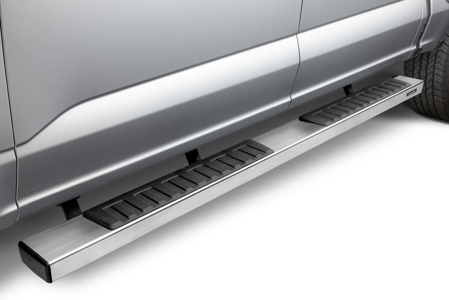 6 Inch OE Xtreme II SideSteps With Mounting Bracket Kit Polished Stainless Steel 2015-2026 Ford F-150/ F-250/F-350 Crew Cab Go Rhino-1