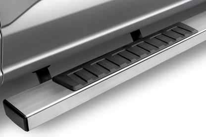 6 Inch OE Xtreme II SideSteps With Mounting Bracket Kit Polished Stainless Steel 2015-2026 Ford F-150/ F-250/F-350 Crew Cab Go Rhino-2