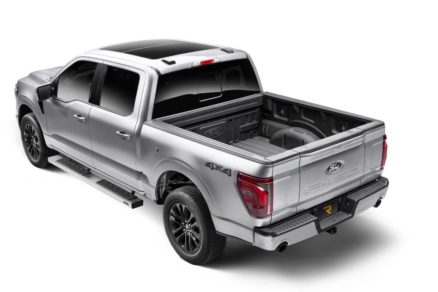 6 Inch OE Xtreme II SideSteps With Mounting Bracket Kit Polished Stainless Steel 2015-2026 Ford F-150/ F-250/F-350 Crew Cab Go Rhino-3