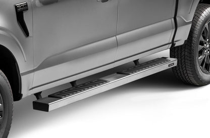 6 Inch OE Xtreme II SideSteps With Mounting Bracket Kit Polished Stainless Steel 2015-2026 Ford F-150/ F-250/F-350 Crew Cab Go Rhino-5