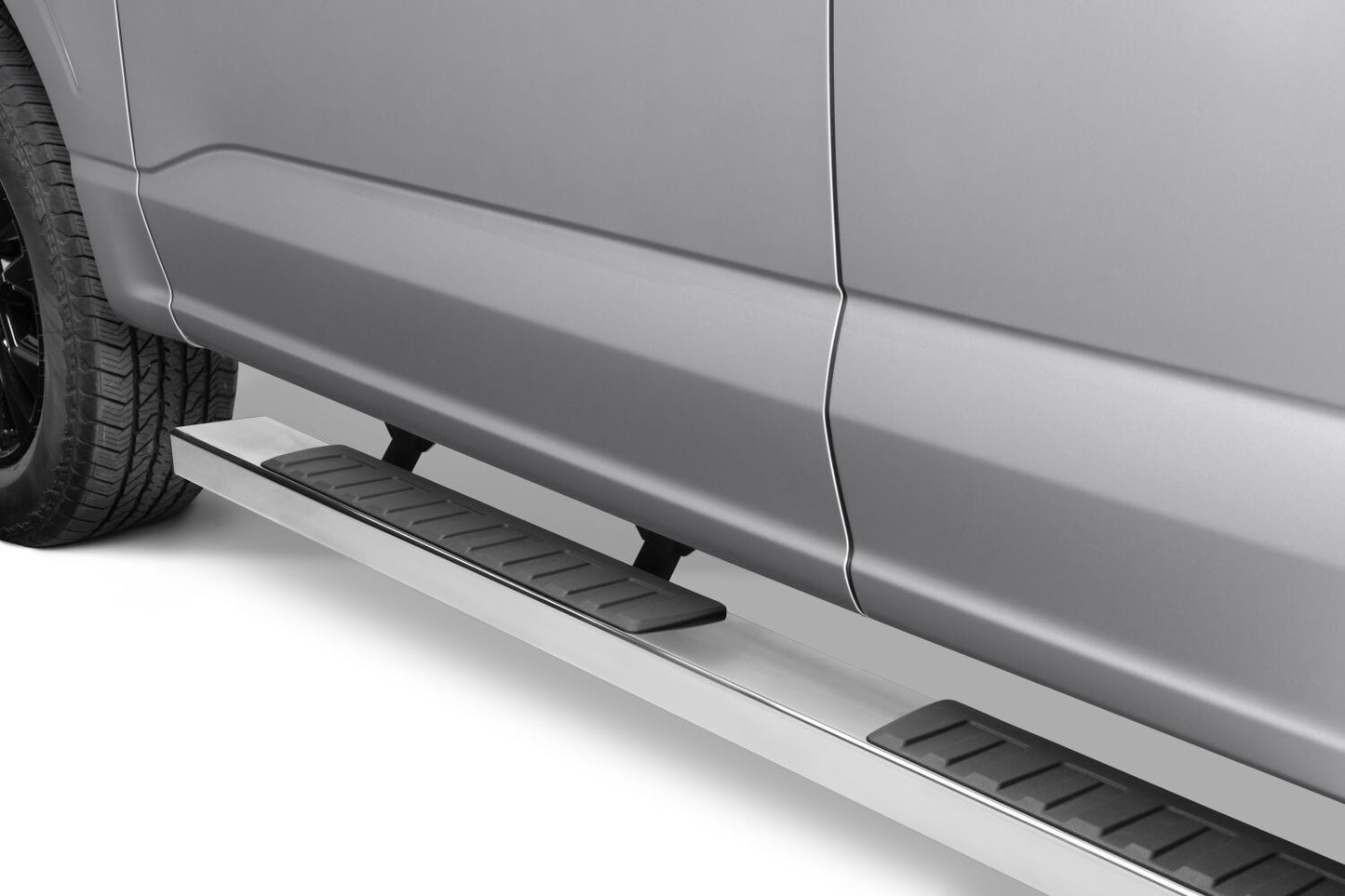 6 Inch OE Xtreme II SideSteps With Mounting Bracket Kit Polished Stainless Steel 2015-2026 Ford F-150/ F-250/F-350 Crew Cab Go Rhino-8
