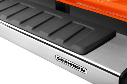 6 Inch OE Xtreme II Side Steps with Mounting Brackets Kit Polished Stainless Steel 2024-2026 Toyota Tacoma Go Rhino-1