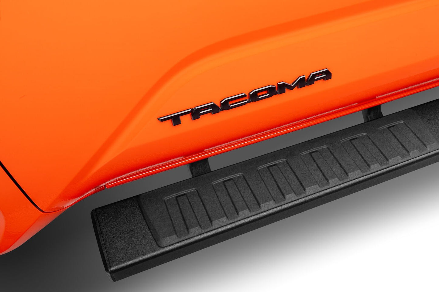6 Inch OE Xtreme II Side Steps with Mounting Brackets Kit Textured Black 2024-2026 Toyota Tacoma Go Rhino-2