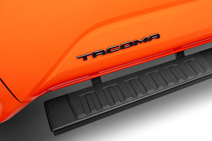 6 Inch OE Xtreme II Side Steps with Mounting Brackets Kit Textured Black 2024-2026 Toyota Tacoma Go Rhino-2