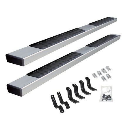 6 Inch OE Xtreme II SideSteps With Mounting Bracket Kit Polished Stainless Steel 2022-2026 Toyota Tundra Go Rhino-4