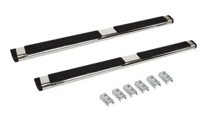 6 Inch OE Xtreme SideSteps With Mounting Bracket Kit Polished Stainless Steel 2019-2026 Silverado/Sierra 1500/2500 HD Go Rhino-4