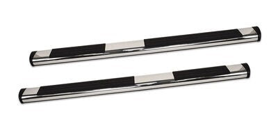 6 Inch OE Xtreme Composite SideSteps Kit 80 Inch Long Chrome + Brackets Chrome 2004-2014 Ford F-150 Go Rhino