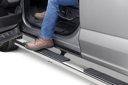 6 Inch OE Xtreme SideSteps With Mounting Bracket Kit Polished Stainless Steel 2015-2026 Ford F-150/ F-250/F-350 Crew Cab Go Rhino-5