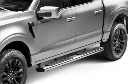 6 Inch OE Xtreme SideSteps With Mounting Bracket Kit Polished Stainless Steel 2015-2026 Ford F-150/ F-250/F-350 Crew Cab Go Rhino-9
